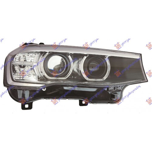 Φανάρι Εμπρός Bi xenon Led Φως Ημέρας BMW X3 2014 - 2017 ( F25 ) Δεξιά 153105151 Φανάρι Εμπρός Bi xenon Led Φως Ημέρας BMW X3 2014 - 2017 ( F25 ) Δεξιά 153105151