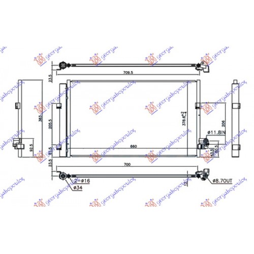 Ψυγείο A/C (Εξωτερικό) BMW 5 Series 2017 - 160206420