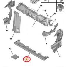 Τραβέρσα Μετώπης Κάτω (Ψυγείου) CITROEN C-ELYSEE 2013 - 2016 202000500