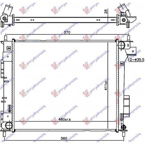 Ψυγείο Νερού KIA SOUL 2017 - 422306325