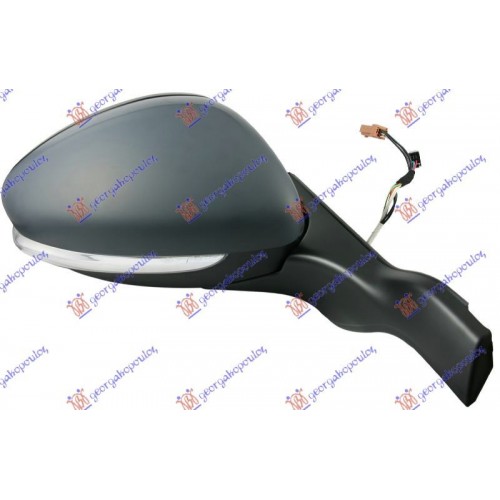 Καθρέπτης Ηλεκτρικός Θερμαινόμενος Ηλεκτρικά Ανακλινόμενος Βαφόμενος Φως Ασφαλείας PEUGEOT 2008 2016 - Δεξιά 633107503