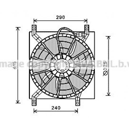 Βεντιλατέρ Νερού FIAT SEDICI 2007 - 2010 014106440