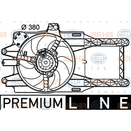 Βεντιλατέρ Νερού LANCIA Y 2001 - 2003 ( 840A ) 016606440