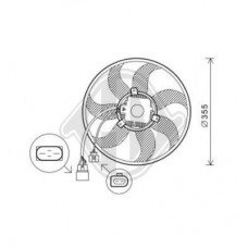 Βεντιλατέρ Νερού SEAT TOLEDO 2005 - 2013 ( 5P ) 023506460