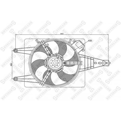 Βεντιλατέρ Νερού FIAT PANDA 1986 - 2003 ( 141A ) 039406440