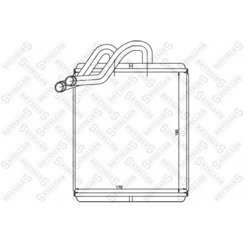 ΨΥΓΕΙΟ ΚΑΛΟΡΙΦΕΡ (BR) (195x170x16) -06 KIA SORENTO 2002 - 2007 ( JC ) 056606500 ΨΥΓΕΙΟ ΚΑΛΟΡΙΦΕΡ (BR) (195x170x16) -06 KIA SORENTO 2002 - 2007 ( JC ) 056606500