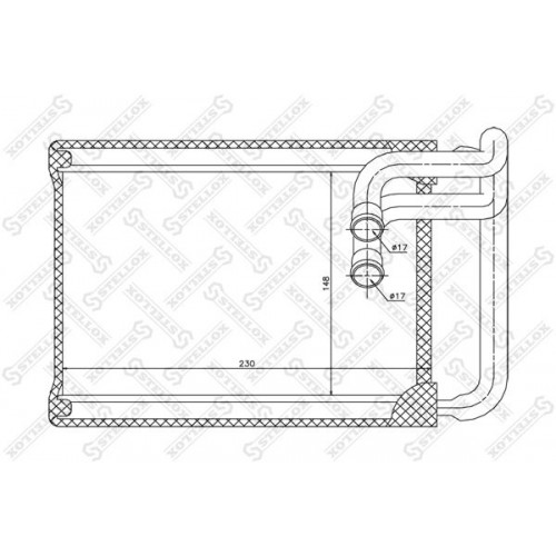 ΨΥΓΕΙΟ ΚΑΛΟΡΙΦΕΡ (BR) (150x220x26) HYUNDAI SONATA 2006 - 2011 ( NF ) 367006500