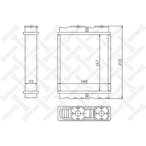 ΨΥΓΕΙΟ ΚΑΛΟΡΙΦΕΡ (180x147) MITSUBISHI COLT 1992 - 1995 ( CA ) 079306500