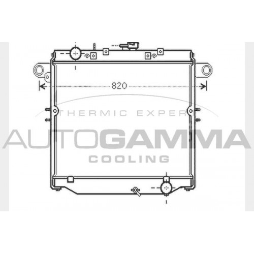 ΨΥΓΕΙΟ ΝΕΡΟΥ 4.2TD ΠΕΤΡΕΛΑΙΟ +/- A/C ΜΗΧΑΝΙΚΟ (510x690) TOYOTA LAND CRUISER 1996 - 2003 ( J90 ) 824706320