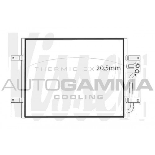 ΨΥΓΕΙΟ Α/C ELECTRIC (607x457x16) VW CRAFTER 2017 - 895006420