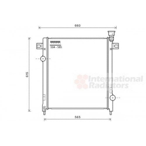 ΨΥΓΕΙΟ ΝΕΡΟΥ 3.7i ΒΕΝΖΙΝΗ ΜΗΧΑΝΙΚΟ-ΑΥΤΟΜΑΤΟ (500x610x26) JEEP CHEROKEE 2008 - 2013 ( KK ) 037106300