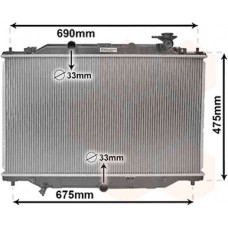 ΨΥΓΕΙΟ ΝΕΡΟΥ 2.0 BENZINH ΜΗΧΑΝΙΚΟ/ΑΥΤΟΜΑΤΟ (425x735x16) MAZDA CX5 2012 - 2017 505006300