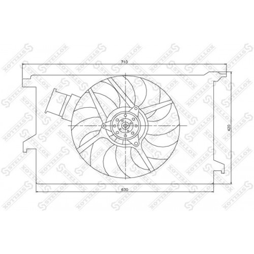 Βάση Βεντιλατέρ (Κόθρος) OPEL SIGNUM 2003 - 2006 027106460