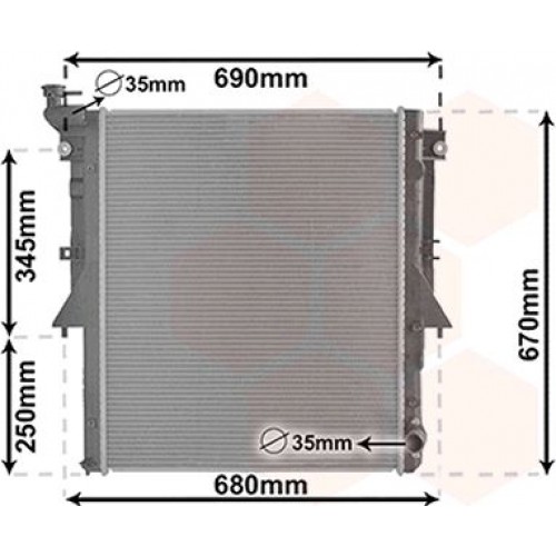 ΨΥΓΕΙΟ ΝΕΡΟΥ 2.4 DI-D ΠΕΤΡΕΛΑΙΟ (525x669x16) (4N15) (KOYO) MITSUBISHI L200 2015 - 2019 555106305