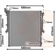 ΨΥΓΕΙΟ ΝΕΡΟΥ 2.4 DI-D ΠΕΤΡΕΛΑΙΟ ΑΥΤΟΜΑΤΟ (525x643x16) (4N15) (KOYO) MITSUBISHI L200 2015 - 2019 555106315