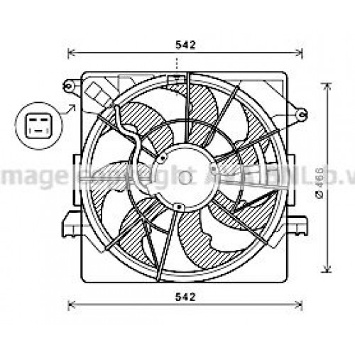 Βεντιλατέρ Νερού HYUNDAI i40 2011 - 2015 374006450