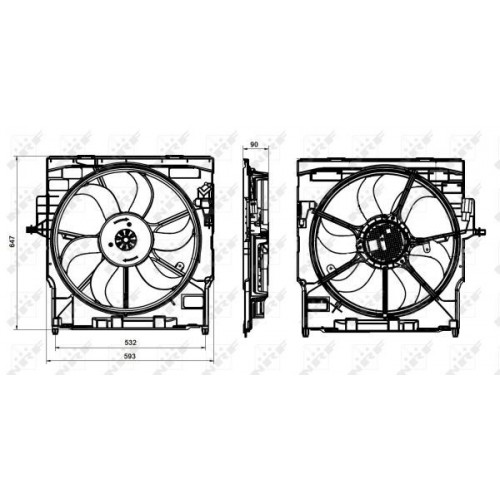 Βεντιλατέρ Νερού BMW X5 2011 - 2014 ( Ε70 F/L ) 151006465