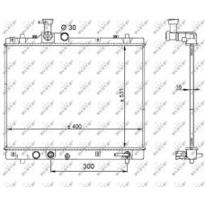ΨΥΓΕΙΟ ΝΕΡΟΥ 1.2 ΒΕΝΖΙΝΗ - 1.3 DDiS ΠΕΤΡΕΛΑΙΟ ΑΥΤΟΜΑΤΟ (400x530x16) (ΟΥΓΓΑΡΙΑΣ) (KOYO) SUZUKI SWIFT 2011 - 2014 795006335