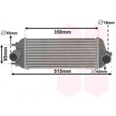 ΨΥΓΕΙΟ INTERCOOLER 1.7 CRDi ΠΕΤΡΕΛΑΙΟ (350x147x85) HYUNDAI ix35 TUCSON 2010 - 2013 ( LM ) 365006210