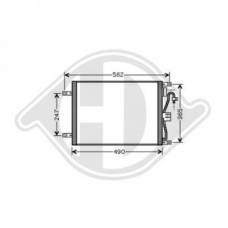 ΨΥΓΕΙΟ A/C 1.5 dCi ΠΕΤΡΕΛΑΙΟ (490x376x16) -05 NISSAN MICRA 2003 - 2005 ( K12 ) 024406420