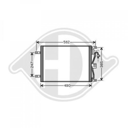 ΨΥΓΕΙΟ A/C 1.5 dCi ΠΕΤΡΕΛΑΙΟ (490x376x16) -05 NISSAN MICRA 2003 - 2005 ( K12 ) 024406420