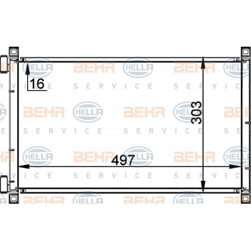 ΨΥΓΕΙΟ A/C 130 1,8i-16V-1,9D/JTD(48,8x31 FIAT PUNTO 2003 - 2011 ( 188 ) 038906435