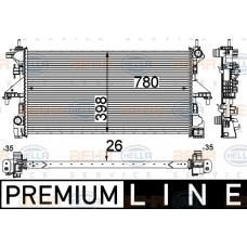 ΨΥΓΕΙΟ ΝΕΡΟΥ 2.3 JTD +A/C ΠΕΤΡΕΛΑΙΟ ΜΗΧΑΝΙΚΟ (780x390) (KIN F1AE3481G) PEUGEOT BOXER 2014 - 637006320