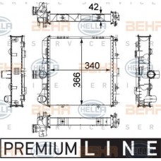 ΨΥΓΕΙΟ 2.7-2.9-S 3.2-S 3.4 ΒΕΝΖ (34x36.6x4.2) BEHR PORSCHE CAYMAN 2006 - 2009 ( 987 ) 652306301