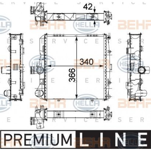 ΨΥΓΕΙΟ 2.7-2.9-S 3.2-S 3.4 ΒΕΝΖ (34x36.6x4.2) BEHR PORSCHE CAYMAN 2006 - 2009 ( 987 ) 652306301