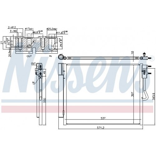 ΨΥΓΕΙΟ A/C 1.6 CDTI ΠΕΤΡΕΛΑΙΟ ΜΗΧΑΝΙΚΟ (530x410) (ΠΑΡΟΧΕΣ ΠΛΑΪ) OPEL MERIVA 2014 - 602106410