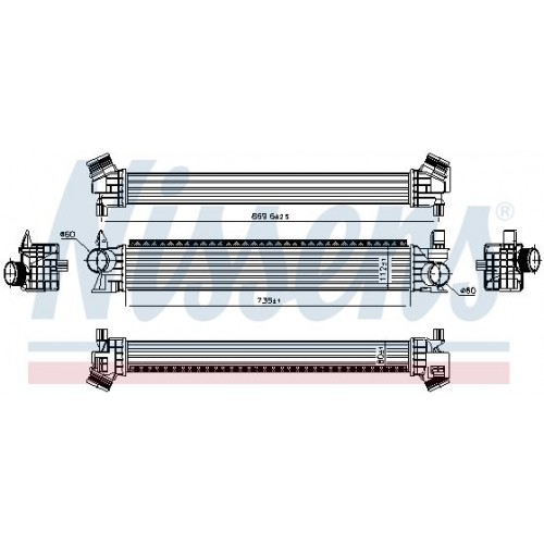 ΨΥΓΕΙΟ INTERCOOLER 2.0 BlueHdI ΠΕΤΡΕΛΑΙΟ (730x100x80) PEUGEOT BOXER 2014 - 637006210