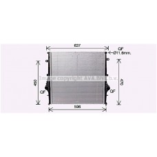 ΨΥΓΕΙΟ ΝΕΡΟΥ 2.2 ΠΕΤΡΕΛΑΙΟ ΑΥΤΟΜΑΤΟ (540x543x16) ALFA ROMEO GIULIA ( 952 ) 2016 - 101006300