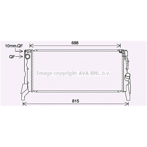 ΨΥΓΕΙΟ ΝΕΡΟΥ 2.0 (220i F46 GT) ΒΕΝΖΙΝΗ ΜΗΧΑΝΙΚΟ(688x299x27) BMW 2 Series 2014 - 157106315