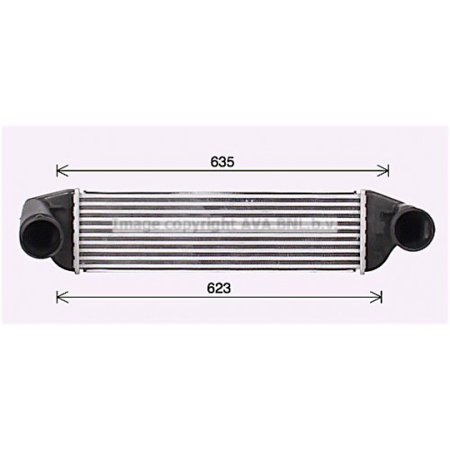 ΨΥΓΕΙΟ INTERCOOLER 2.0-3.0 D DIESEL (540x160x62) BMW X3 2004 - 2007 ( Ε83 ) 031406200