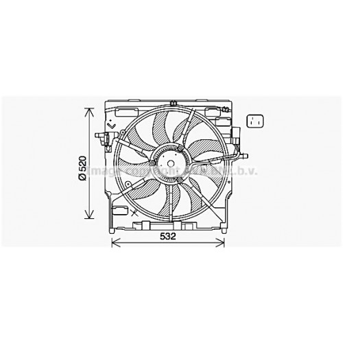 Βεντιλατέρ Νερού BMW X5 2011 - 2014 ( Ε70 F/L ) 151006450