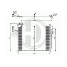 ΨΥΓΕΙΟ A/C 2.0 TD ΠΕΤΡΕΛΑΙΟ (450x340x16) MAZDA MPV - PREMACY 1999 - 2006 500606410
