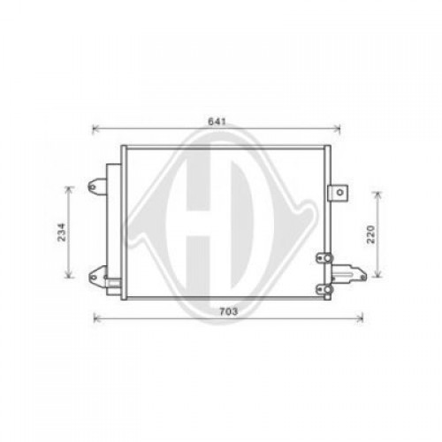 ΨΥΓΕΙΟ A/C 2.5 BENZINH (RS) Μ/Α (546x378x16) AUDI TT 2006 - 2011 ( 8J ) 098806410