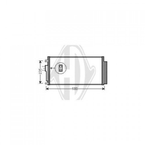 ΨΥΓΕΙΟ A/C 1,4i16V ABARTH (63x29,5) FIAT 500 2015 - 297206410