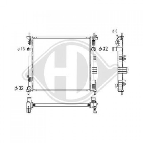 ΨΥΓΕΙΟ ΝΕΡΟΥ 1.5 dCi ΠΕΤΡΕΛΑΙΟ 13- (490x460x27) NISSAN NV200-EVALIA 2010 - 578006330