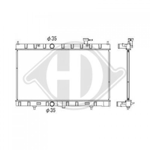 ΨΥΓΕΙΟ ΝΕΡΟΥ 2.0-2.5 16v ΒΕΝΖΙΝΗ (410x741x16) NISSAN XTRAIL 2014 - 2017 583006310