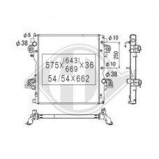 ΨΥΓΕΙΟ ΝΕΡΟΥ 3.0 D4-D ΠΕΤΡΕΛΑΙΟ ΑΥΤΟΜΑΤΟ (570x650x36) TOYOTA LAND CRUISER 2014 - 2017 ( J150 )( F/L ) 825206310