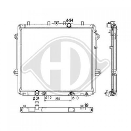 ΨΥΓΕΙΟ ΝΕΡΟΥ 4.0i V6 ΒΕΝΖΙΝΗ ΑΥΤΟΜΑΤΟ (570x650x26) TOYOTA LAND CRUISER 2010 - 2014 ( J150 ) 825106330