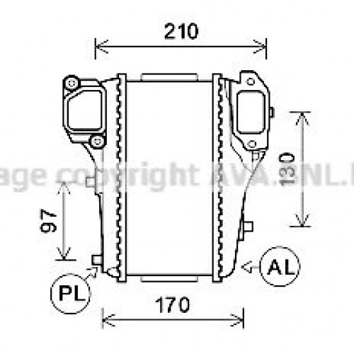 ΨΥΓΕΙΟ INTERC. 1,6-2,2iDTEC (104x231x64) HONDA CIVIC 2012 - 2016 345006200