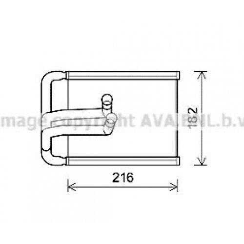 ΨΥΓΕΙΟ ΚΑΛΟΡΙΦΕΡ (BR) (215x145x26) ΤΥΠΟΥ HELLA HYUNDAI TUCSON 2004 - 2010 ( JM ) 056806510