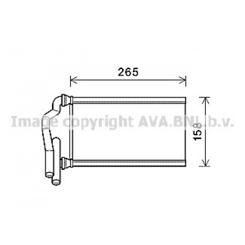 ΨΥΓΕΙΟ ΚΑΛΟΡΙΦΕΡ (ΜΠΡΟΣΤΑ) (255x134) MAZDA MPV - PREMACY 1999 - 2006 501406510