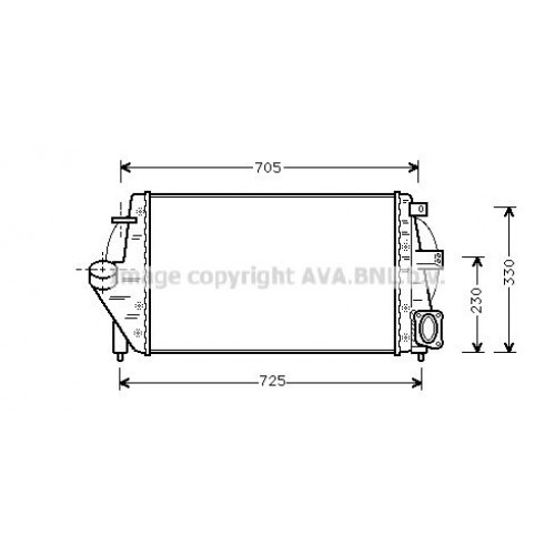 ΨΥΓΕΙΟ INTER. 2,2 TD (600x378x34) RENAULT LAGUNA 2001 - 2005 ( BG ) ( KG ) 016406200