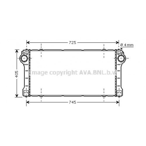 ΨΥΓΕΙΟ INTERCOOLER 2.2 D4D ΑΥΤΟΜΑΤΟ (690x367x25) TOYOTA AVENSIS 2015 - 822206210