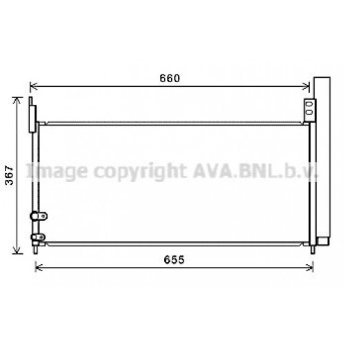 ΨΥΓΕΙΟ A/C 1.8i 16V HYBRID (PRIUS PLUS)(670x280x20) TOYOTA PRIUS 2012 - 2016 820106410