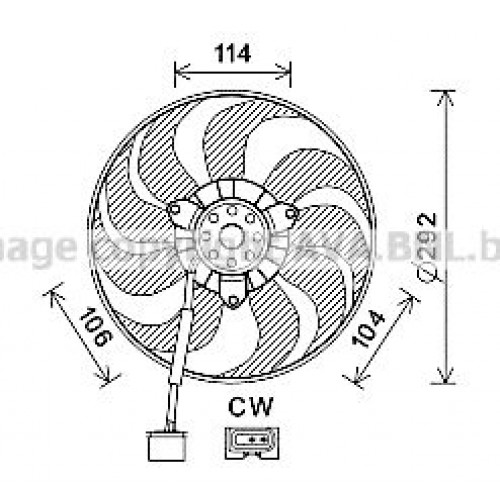 ΒΕΝΤΙΛΑΤΕΡ (ΜΟΤΕΡ+ΦΤΕΡΩΤΗ) (290mm) VW GOLF 1998 - 2004 ( Mk4 ) 059706455 ΒΕΝΤΙΛΑΤΕΡ (ΜΟΤΕΡ+ΦΤΕΡΩΤΗ) (290mm) VW GOLF 1998 - 2004 ( Mk4 ) 059706455