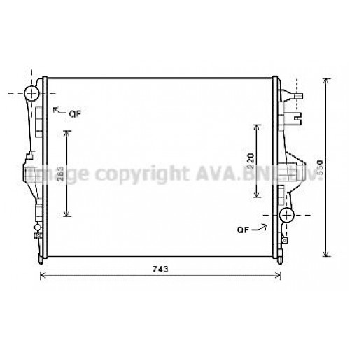 ΨΥΓΕΙΟ ΝΕΡΟΥ 3.0/3.6 TSI/TFSI/HYBRID ΒΕΝΖΙΝΗ 3.0 TDi ΠΕΤΡΕΛΑΙΟ (700x534x32) (BEHR) VW TOUAREG 2010 - 2014 ( 7P5 ) 877006305